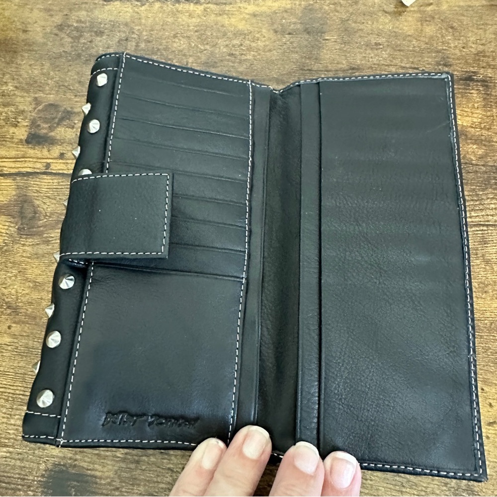 Betsey Johnson Black Studded Wallet - Picture 2 of 15